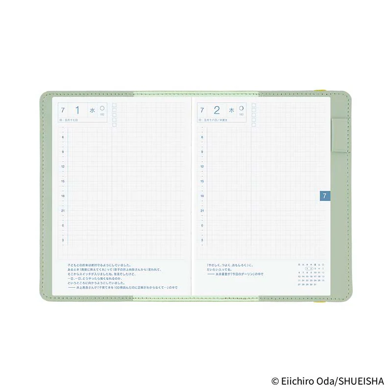 Hobonichi | Agenda Hobonichi Techo A6 ONE PIECE magazine: End of Luffy’s Dream (Mint Green) 2026 - Image 11
