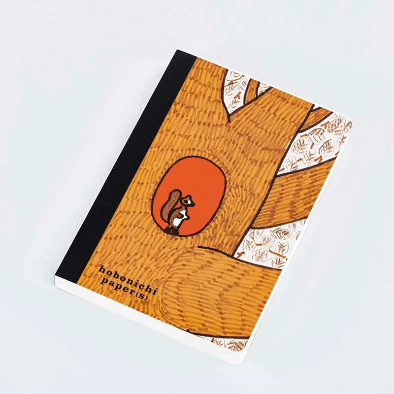 Hobonichi | Bloc De Notas Hobonichi Papers 100%ORANGE: Squirrel Appears