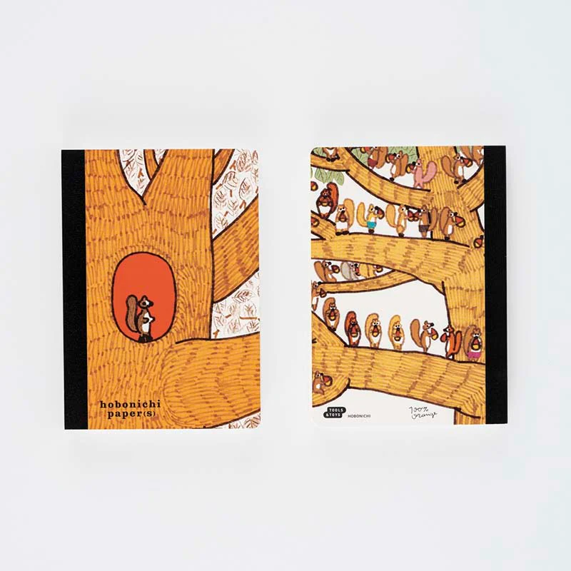 Hobonichi | Bloc De Notas Hobonichi Papers 100%ORANGE: Squirrel Appears - Image 2