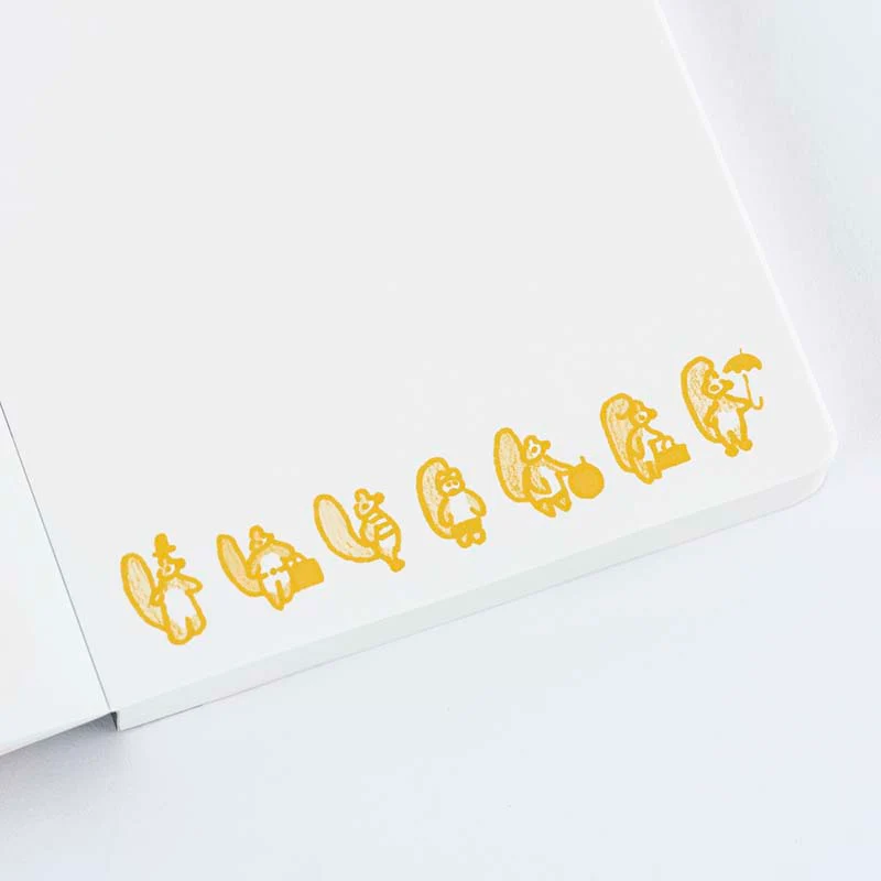 Hobonichi | Bloc De Notas Hobonichi Papers 100%ORANGE: Squirrel Appears - Image 5