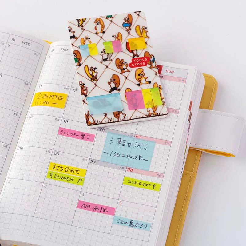 Hobonichi | Notas Adhesivas Transparentes 100%ORANGE Taking a Break - Image 3