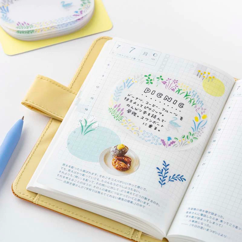 Hobonichi | Notas Adhesivas Transparentes Yuri Sanae (Forest Lake) - Image 3