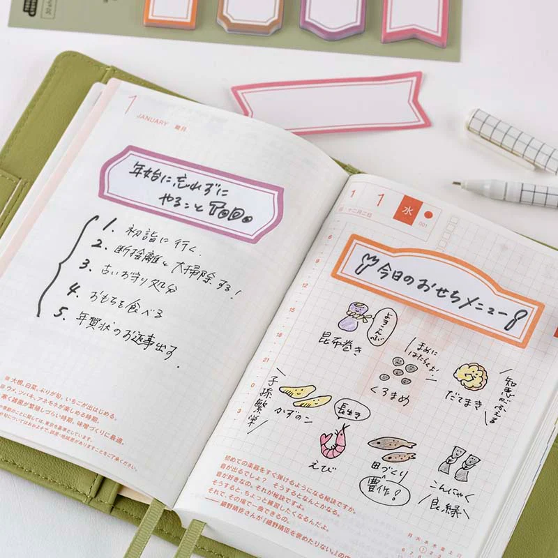 Hobonichi | Notas Adhesivas TSUKI no IRO Frame - Image 2