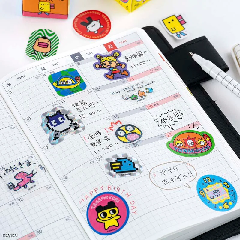 Hobonichi | Pegatinas Flake Tamagotchi (Set de 3 Cajas) - Image 6