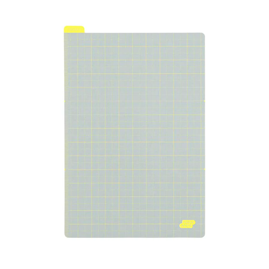 Hobonichi | Plantilla de Escritura Pencil Board A6 Ice Gray x Yellow