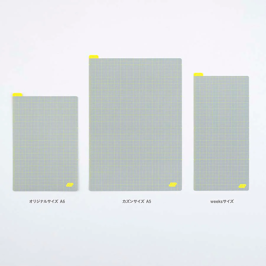 Hobonichi | Plantilla de Escritura Pencil Board Weeks Ice Gray x Yellow - Image 4
