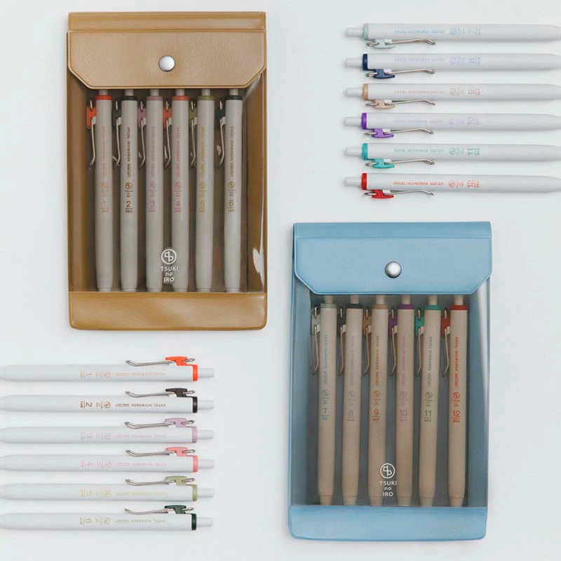 Hobonichi | Set de Bolígrafos con Funda TSUKI no IRO: Uniball One - July-Dec - Image 6