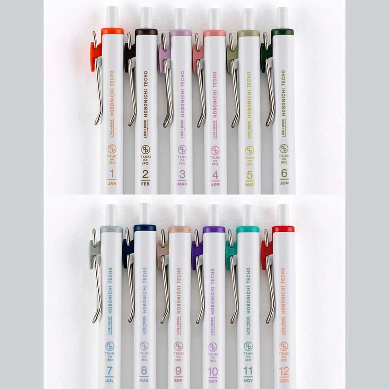 Hobonichi | Set de Bolígrafos con Funda TSUKI no IRO: Uniball One - July-Dec - Image 7
