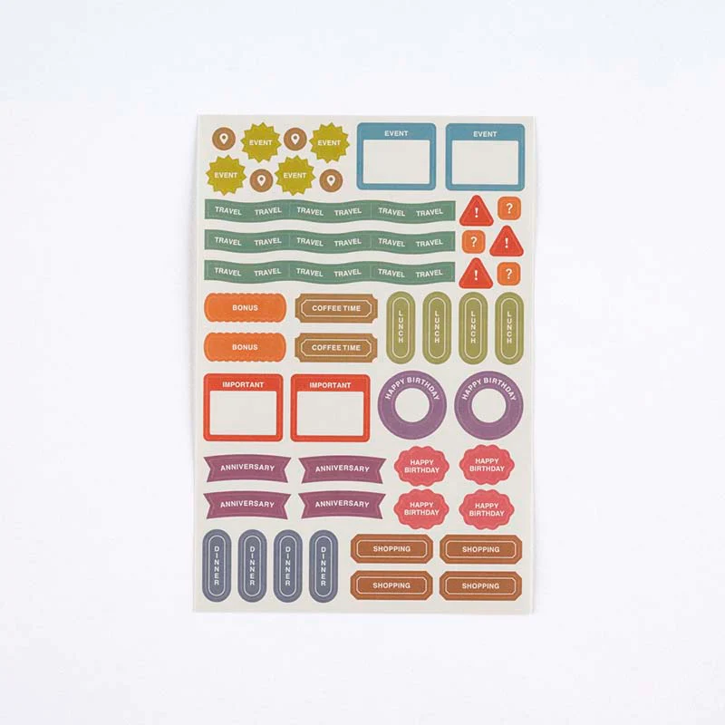 Hobonichi | Set de Pegatinas TSUKI no IRO Schedule - Image 4