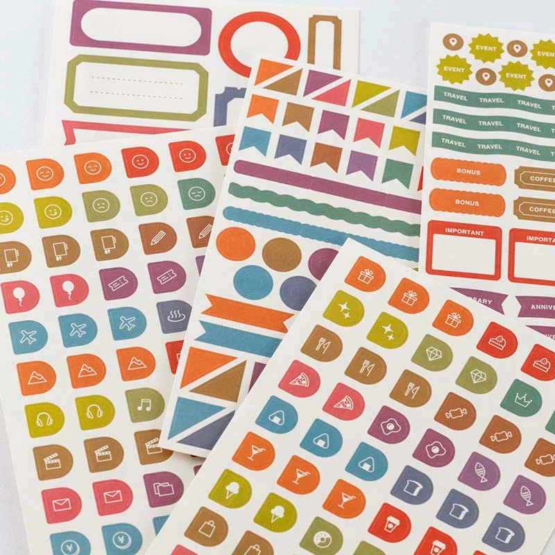 Hobonichi | Set de Pegatinas TSUKI no IRO Schedule - Image 7