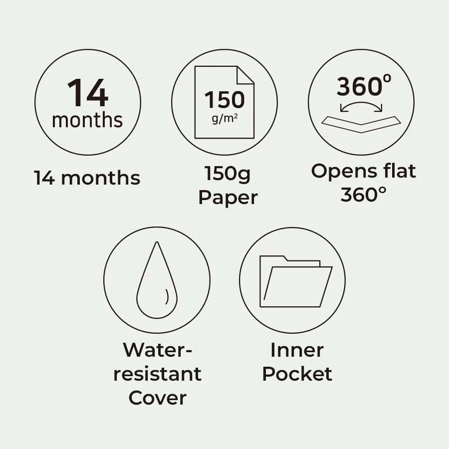 Iconic | Agenda The Planner L 2026 Steel Blue (Mensual) - Image 3