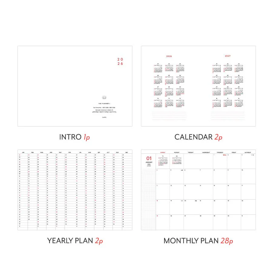 Iconic | Agenda The Planner L 2026 Steel Blue (Mensual) - Image 4