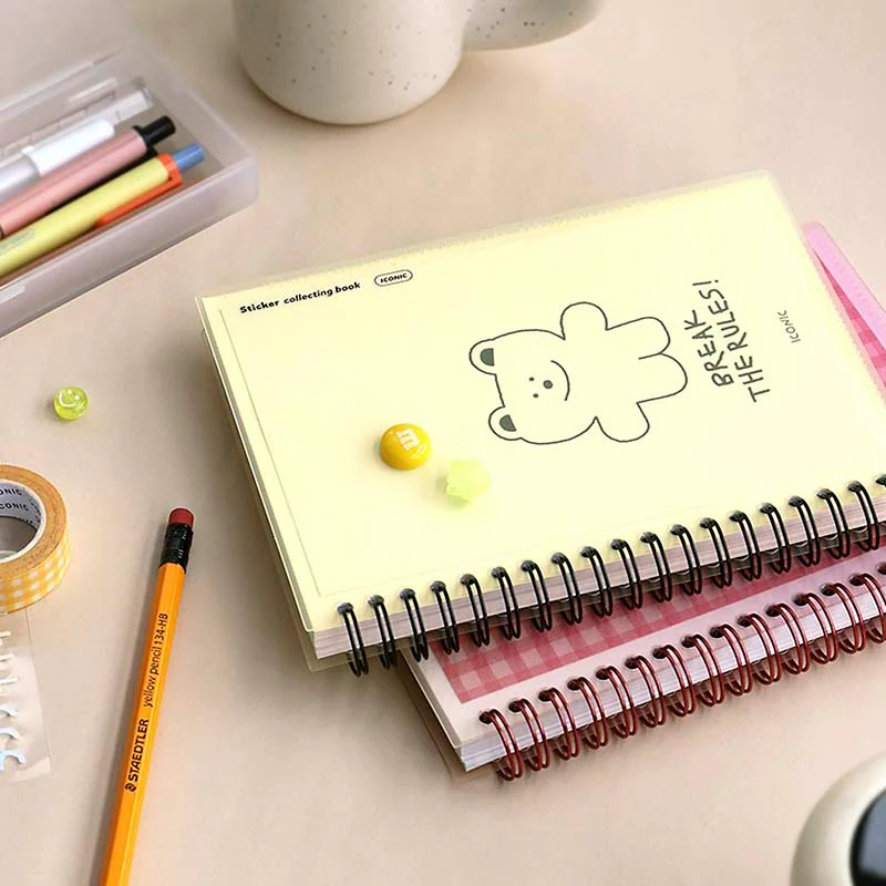 Iconic | Álbum para Guardar Pegatinas Sticker Collecting Book Cream Yellow - Image 4
