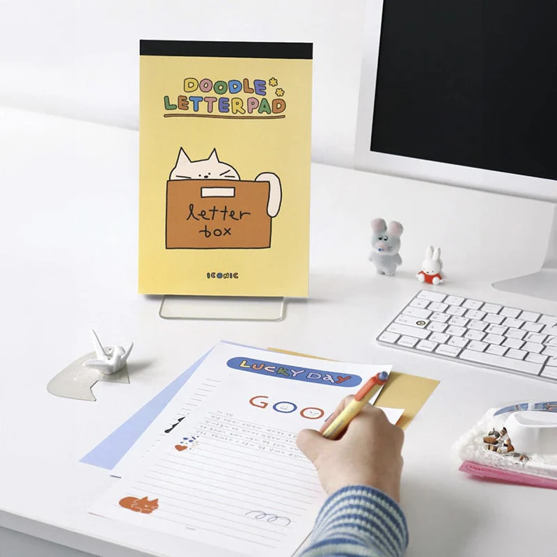 Iconic | Bloc de Notas Doodle Cream Yellow - Image 9