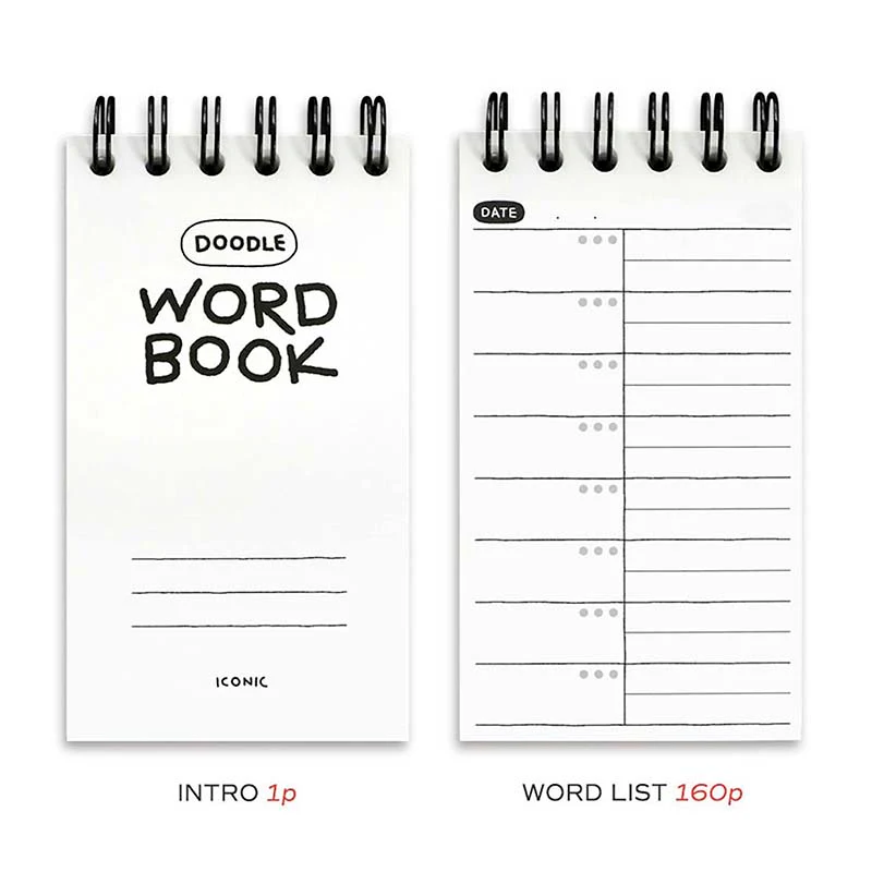 Iconic | Cuaderno de Vocabulario Doodle Cream Yellow - Image 3