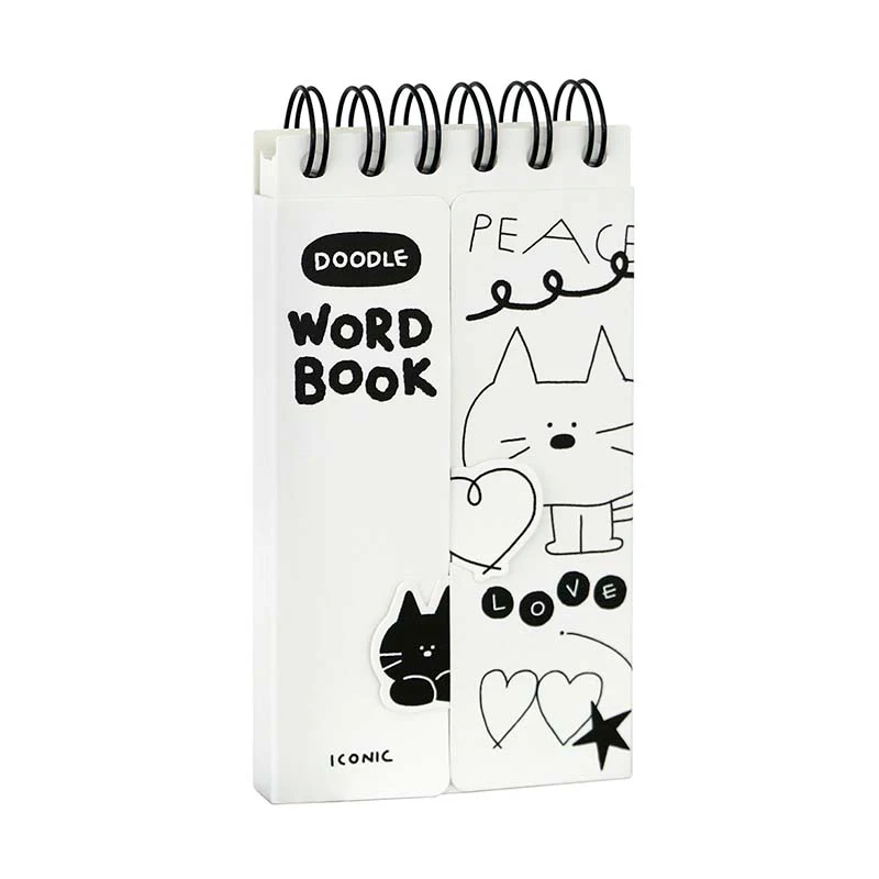 Iconic | Cuaderno de Vocabulario Doodle White