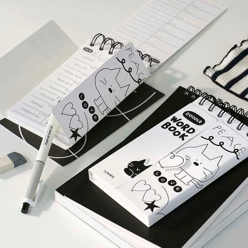 Iconic | Cuaderno de Vocabulario Doodle White - Image 3