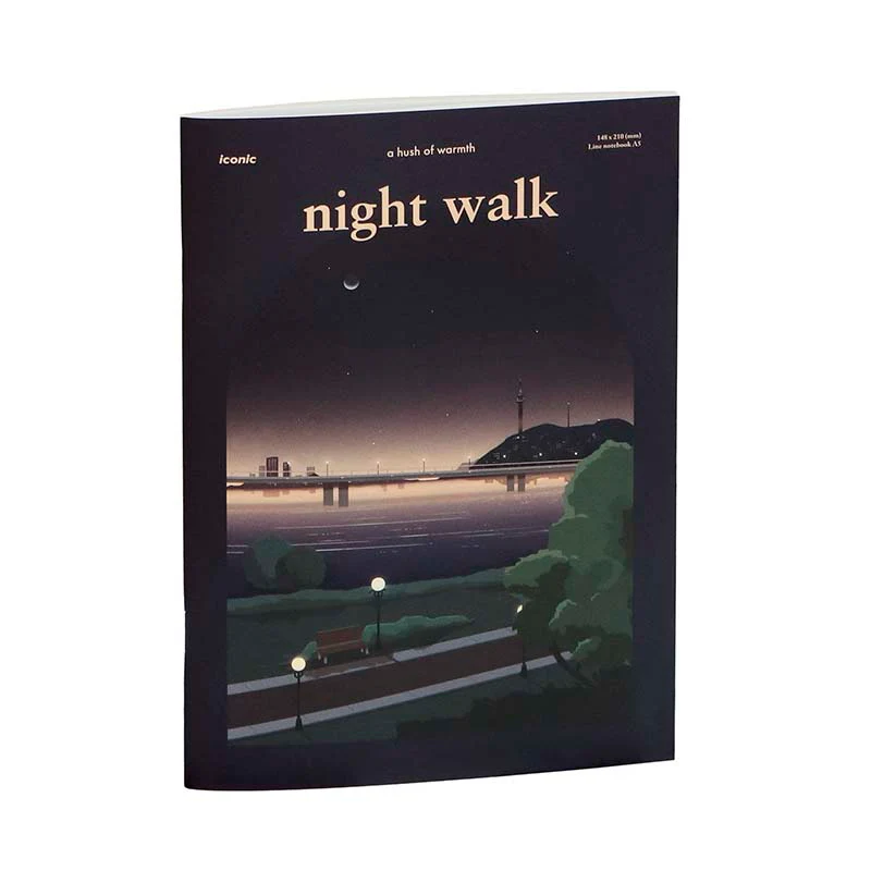 Iconic | Cuaderno lsangjip A5 Night Walk (Rayas)