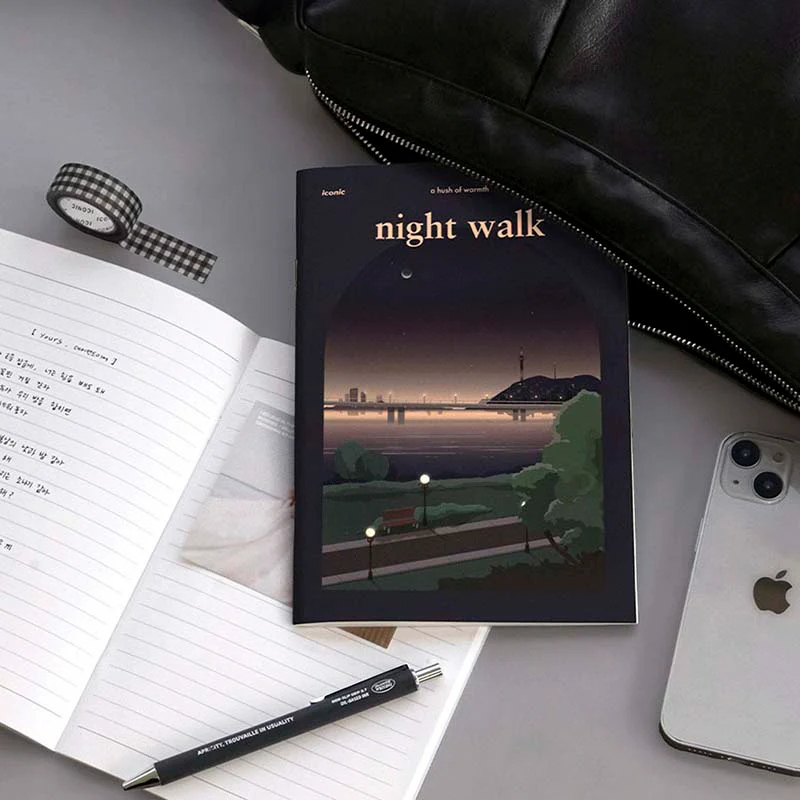 Iconic | Cuaderno lsangjip A5 Night Walk (Rayas) - Image 2