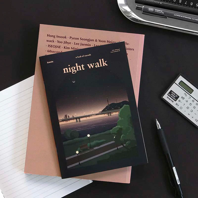Iconic | Cuaderno lsangjip A5 Night Walk (Rayas) - Image 3