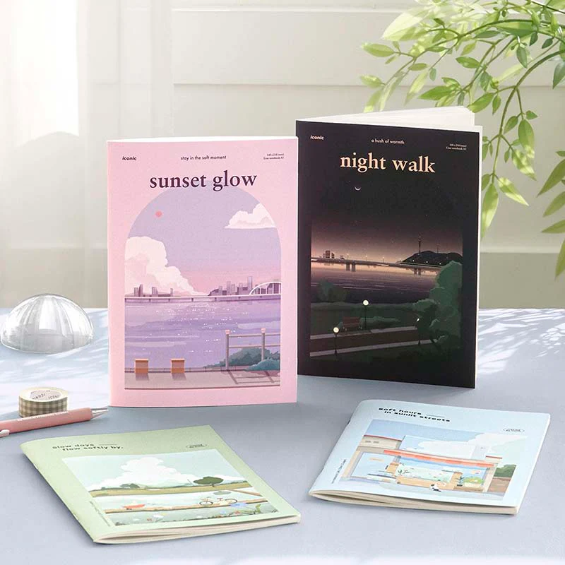 Iconic | Cuaderno lsangjip A5 Sunset Glow (Rayas) - Image 9