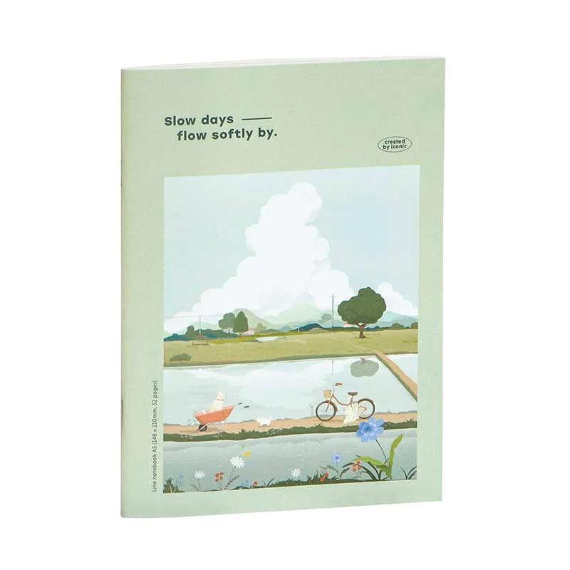 Iconic | Cuaderno lsangjip A5 Slow Days (Rayas)