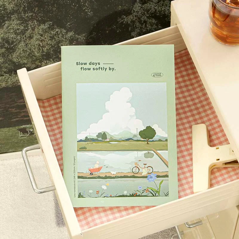 Iconic | Cuaderno lsangjip A5 Slow Days (Rayas) - Image 2