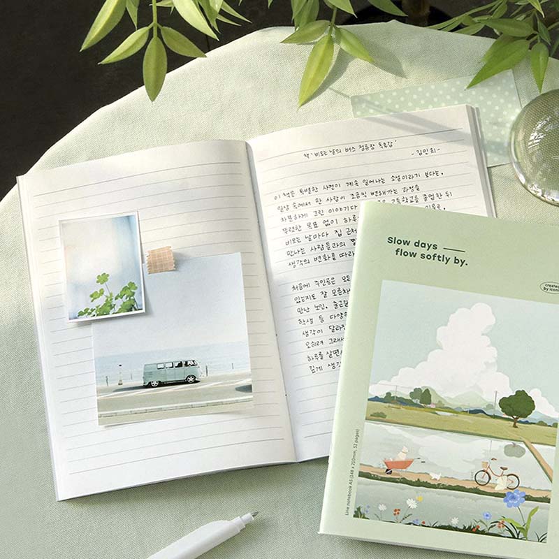 Iconic | Cuaderno lsangjip A5 Slow Days (Rayas) - Image 4