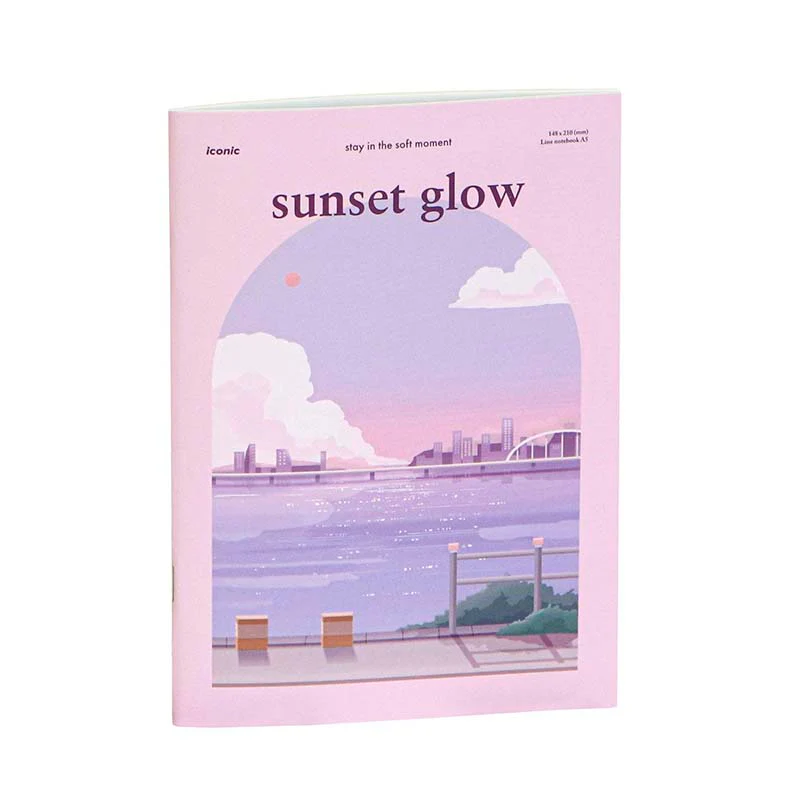 Iconic | Cuaderno lsangjip A5 Sunset Glow (Rayas)