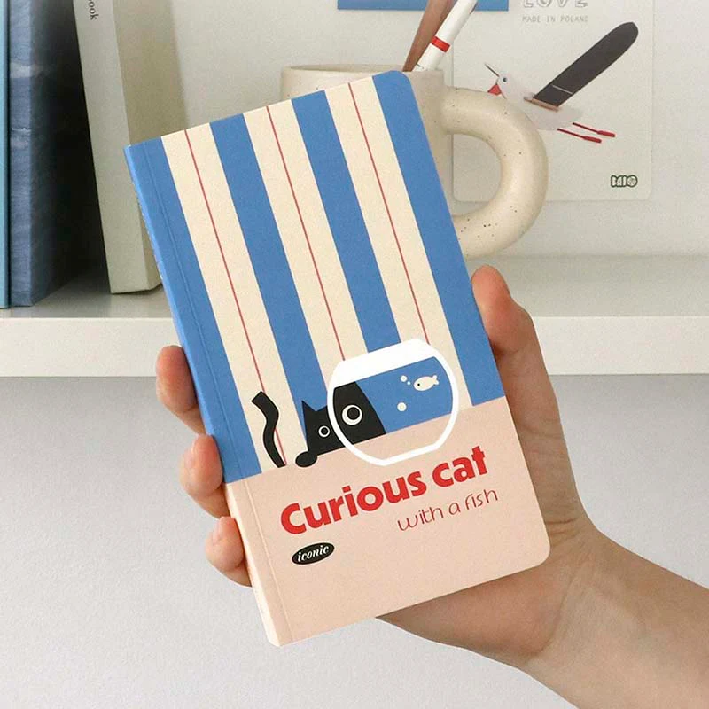 Iconic | Cuaderno Slow Handy Curious Cat (Rayas) - Image 2