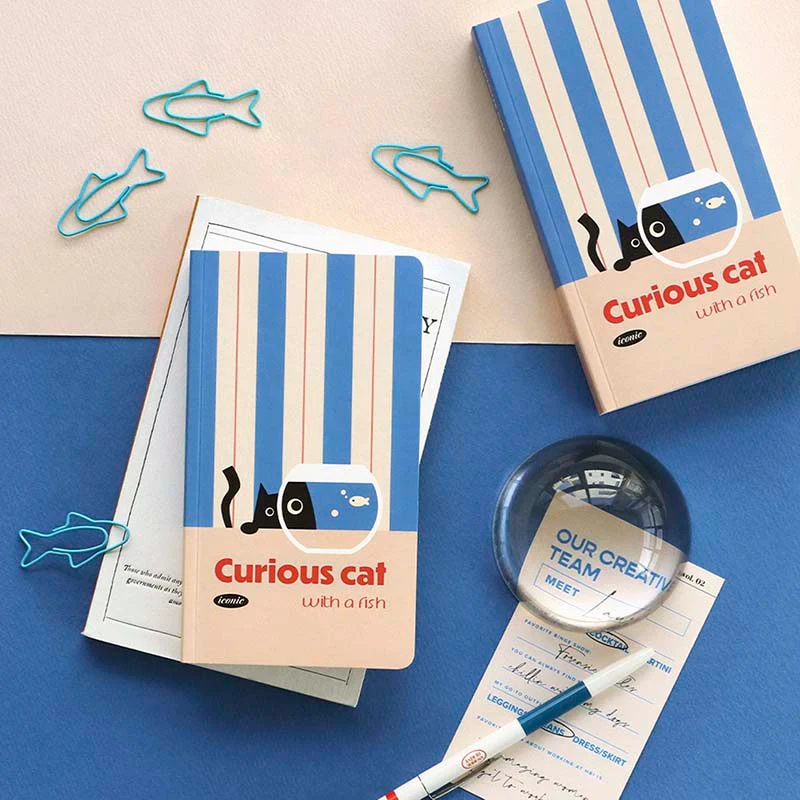 Iconic | Cuaderno Slow Handy Curious Cat (Rayas) - Image 3