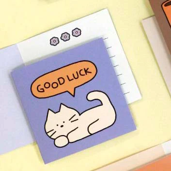 Iconic | Mini Tarjeta de Felicitación Doodle Good Luck Purple - Image 2
