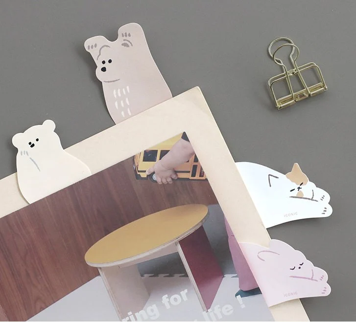 Iconic | Notas Adhesivas Animal Brown Bear - Image 4
