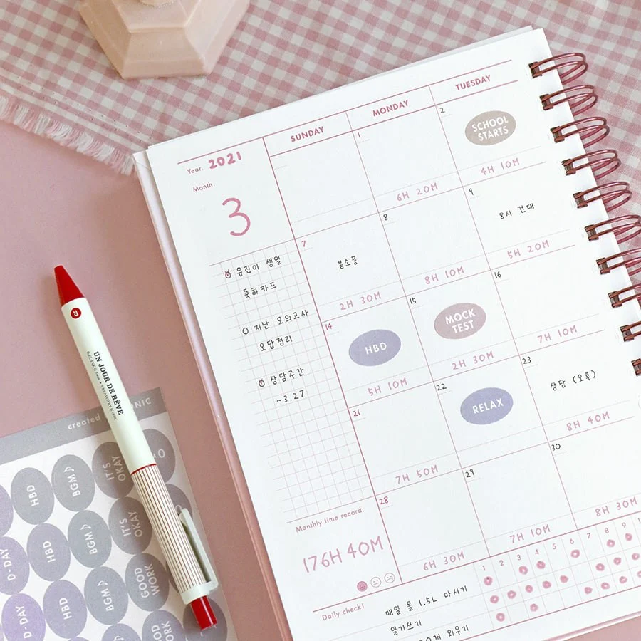 Iconic | Planificador de Estudio Hey Day Beige - Image 14