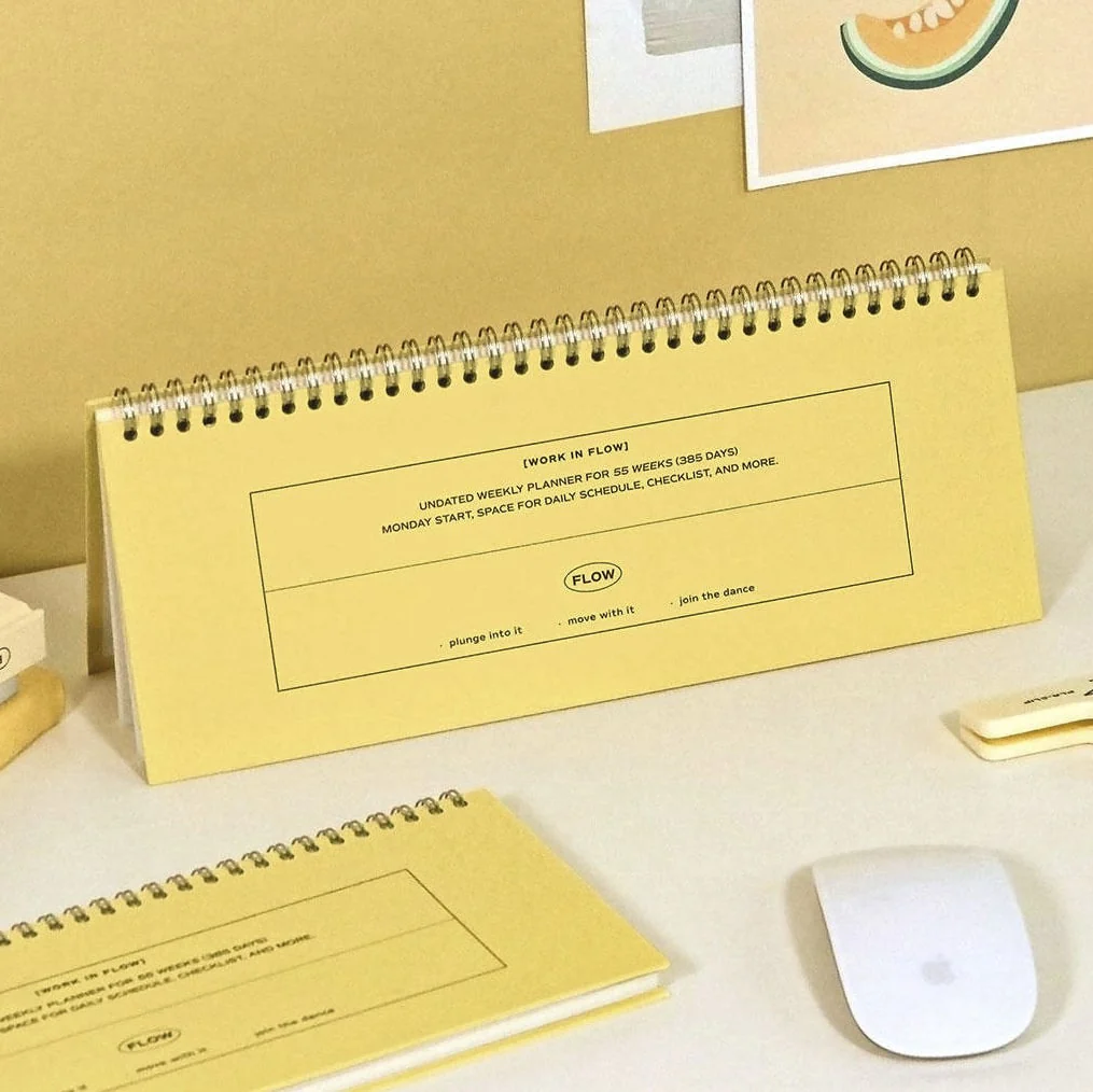 Iconic | Planificador Semanal Flow Butter Yellow