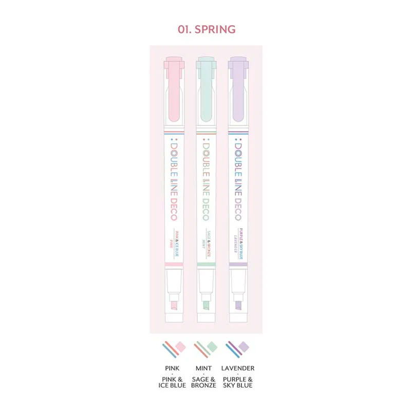 Iconic | Rotuladores Doble Punta Double Line Spring - Image 3