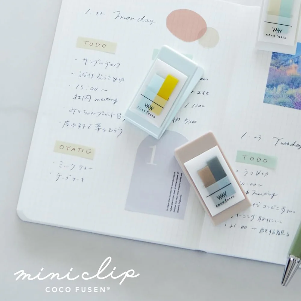 Kanmido | Mini Clip con Marcapáginas Coco Fusen Misty Brown - Image 2
