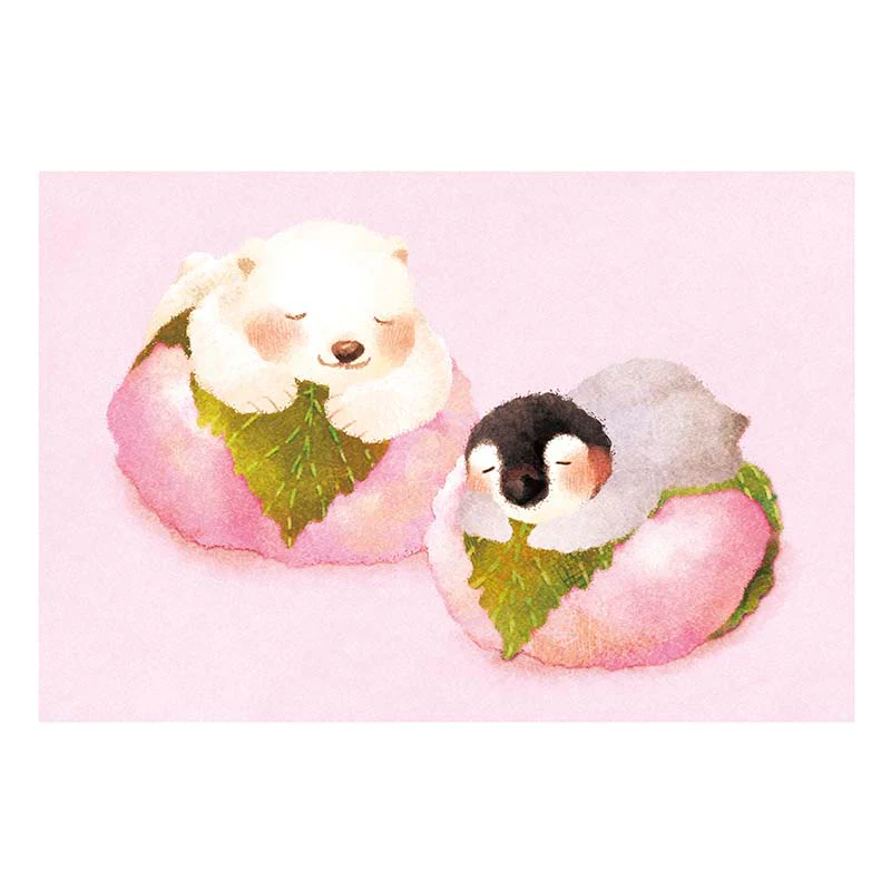 Kenaf | Postal Penguin Bear Cherry Cake Cushion