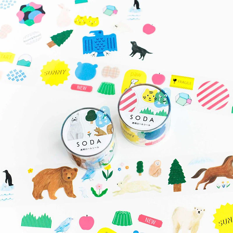 King Jim | Pegatinas en Rollo SODA Transparent Variety (30mm) - Image 4