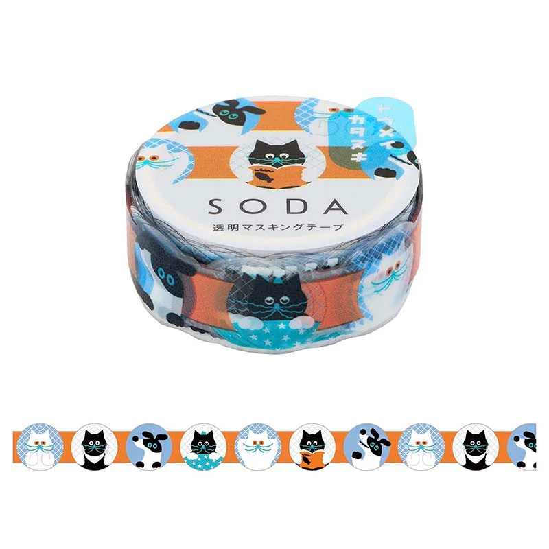 King Jim | SODA Transparent Pet Tape Face (15mm)