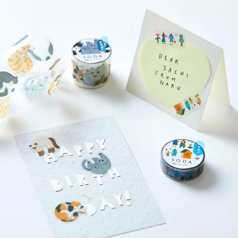King Jim | SODA Transparent Pet Tape Life (15mm) - Image 2