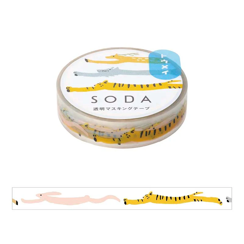 King Jim | SODA Transparent Pet Tape Playing Tag (10mm)