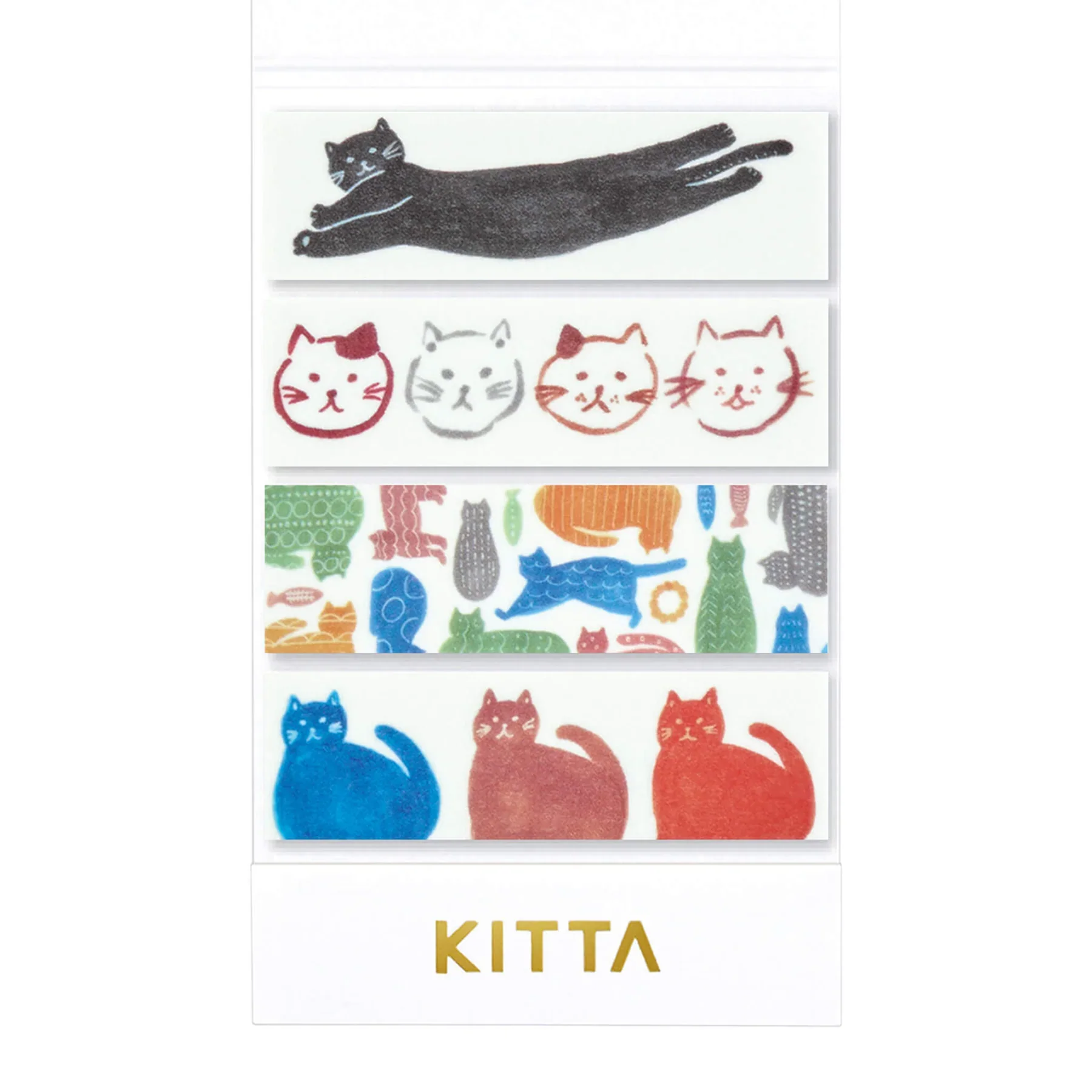 King Jim | Washi Tape Precortado KITTA Basic Cats