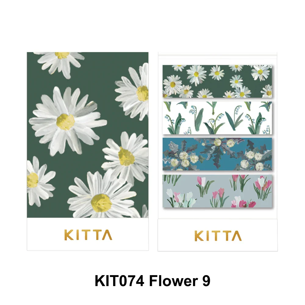King Jim | Washi Tape Precortado KITTA Basic Flower 9 - Image 3