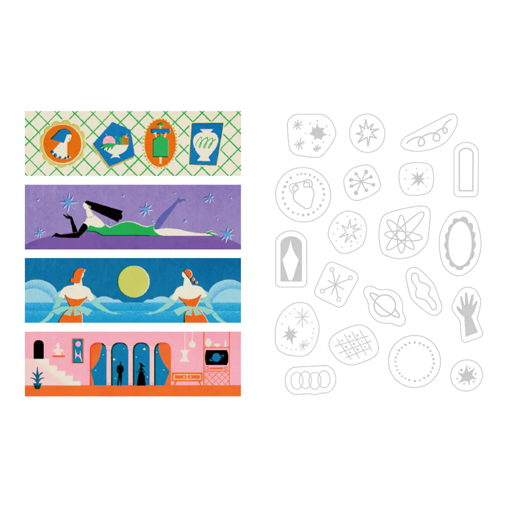 King Jim | Washi Tape Precortado KITTA Collage Planet - Image 3