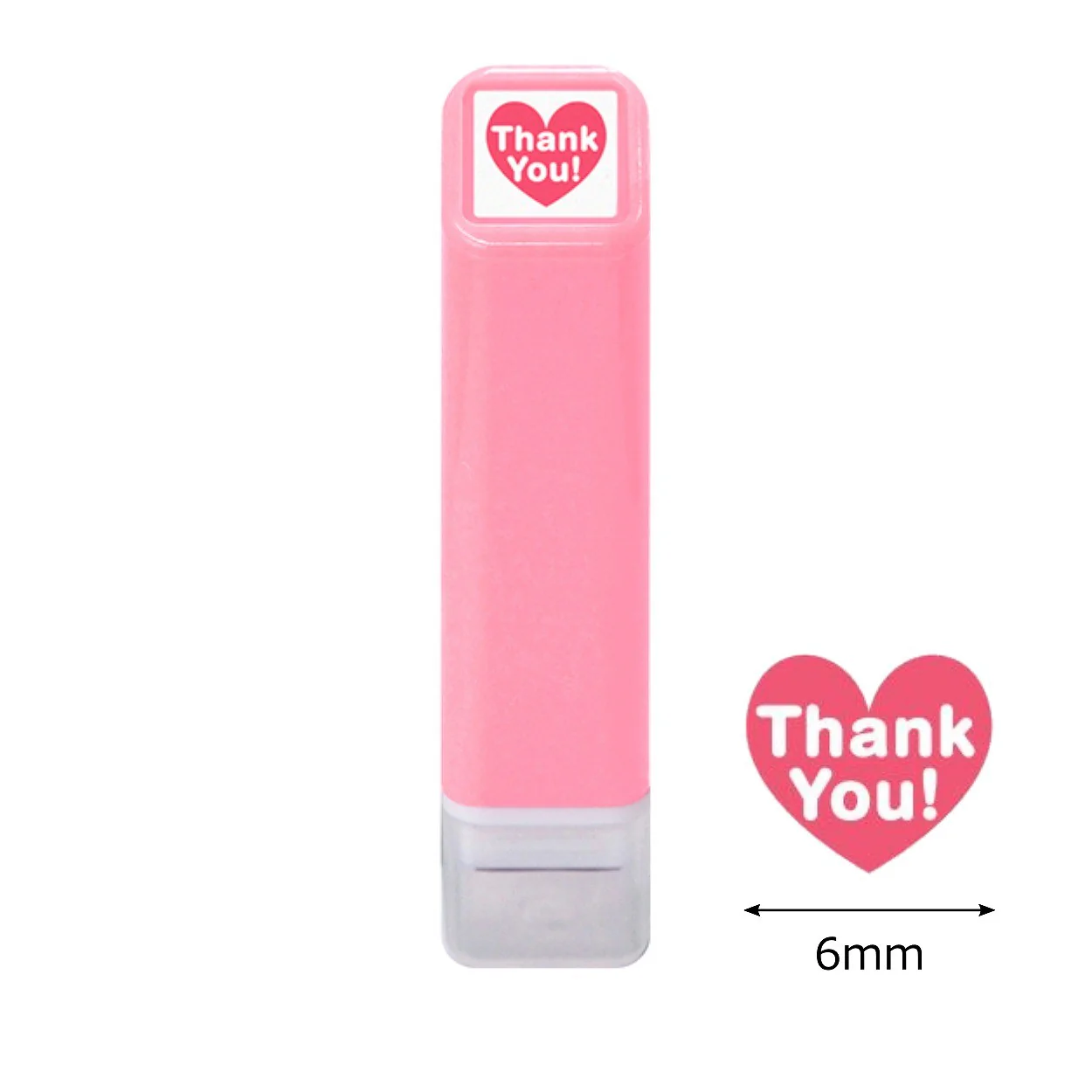 Kodomo No Kao | Mini Sello Entintado Heart Thank You - Image 2