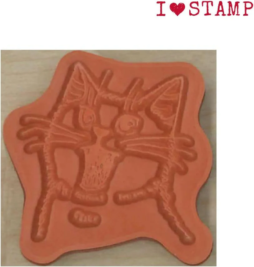 Kodomo No Kao | Sello I Love Stamp Cat With Open Mouth - Image 3