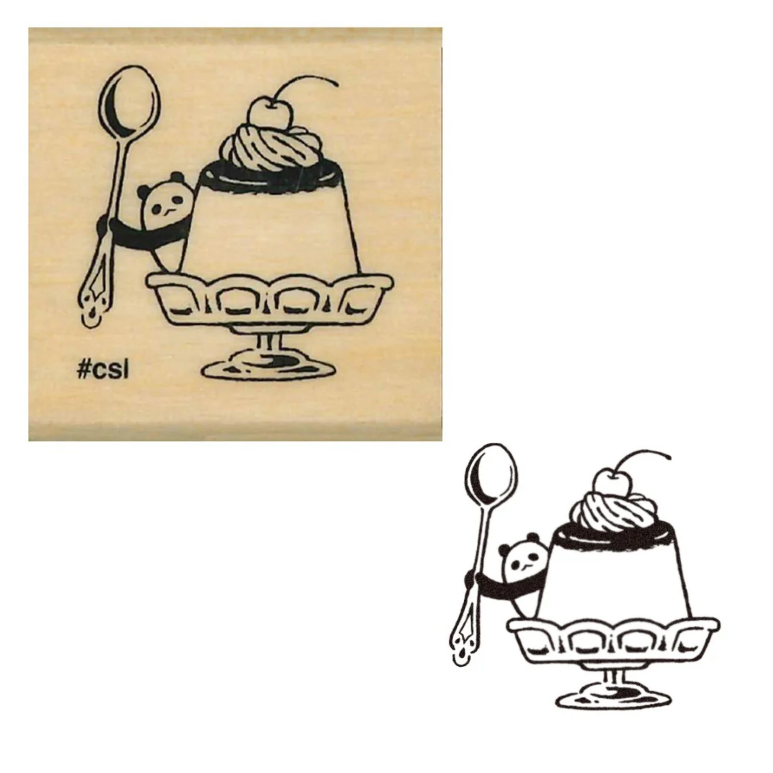Kodomo No Kao | Sello I Love Stamp Panda Pudding - Image 3