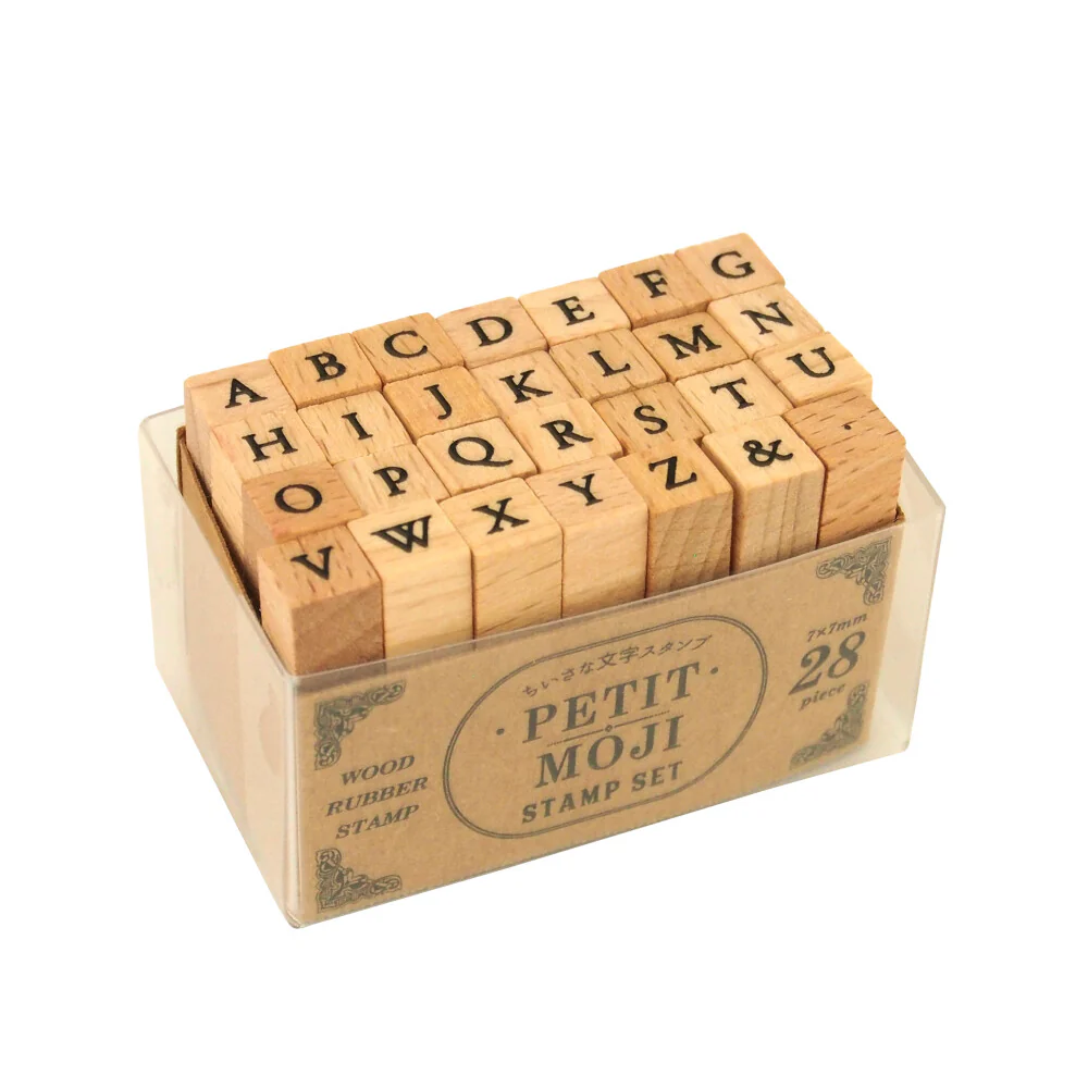 Kodomo No Kao | Set de Sellos Petit Moji Letras Mayúsculas