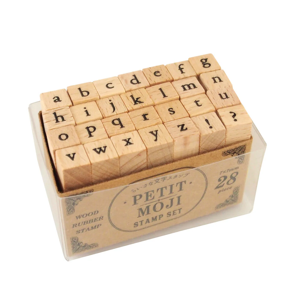 Kodomo No Kao | Set de Sellos Petit Moji Letras Minúsculas